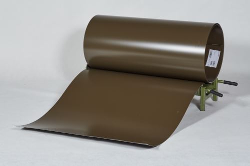 PREFA Klarsichtfolie auf Rolle 0,7 x 1000mm - Militärbraun - Khaki/Militärbraun - Khaki+Folie (RAL7013)